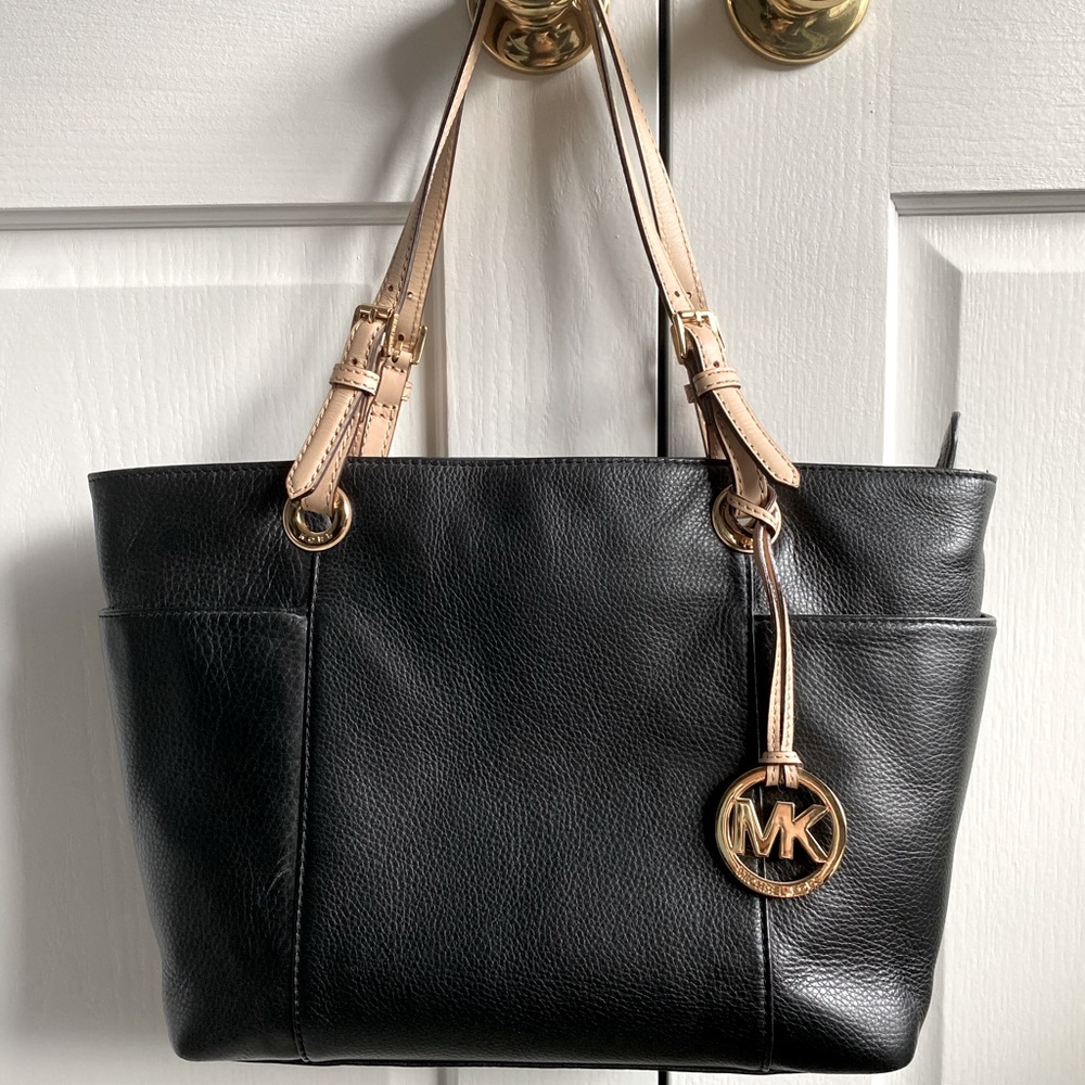 Michael Kors - Medium Pebbled Leather Tote - Black